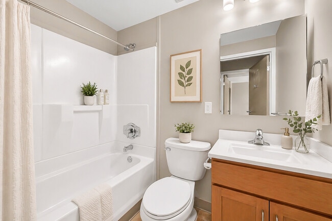 Updated Full Bathrooms at Musicians Towers - Musicians Towers