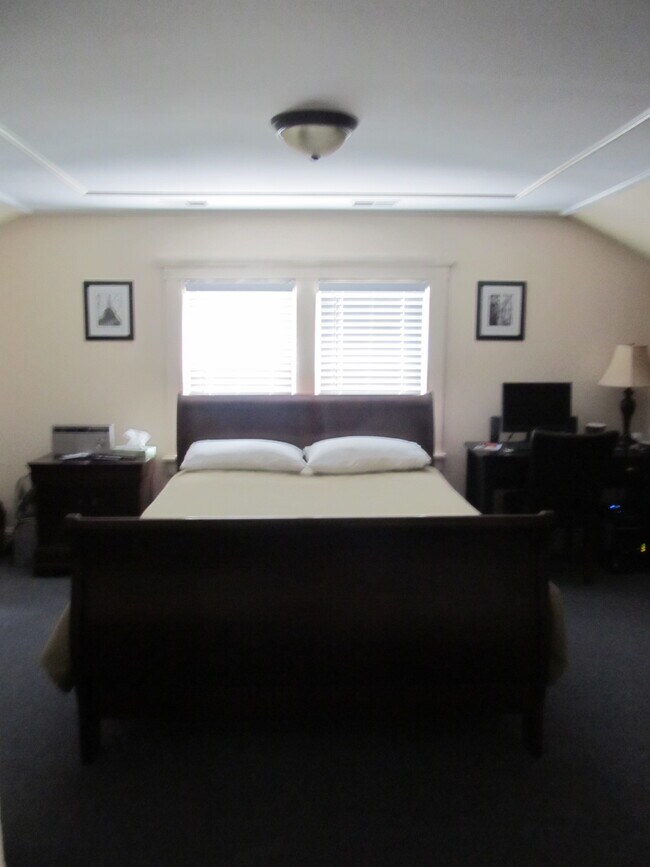 Example of prior tenant furnishing bedroom - 2053 Woodbridge Ave