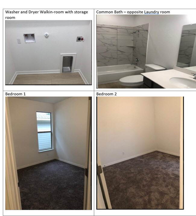 Bedrooms Laundry with Units - 1837 Turtle Bay Loop