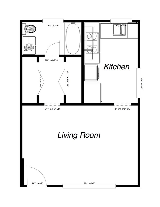 Plano de planta - Benson Apartments