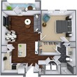 1 Bedroom / 1 Bathroom