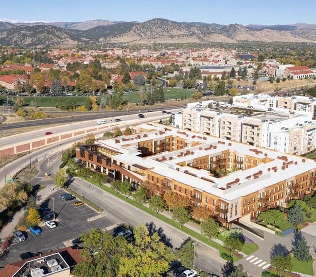 Aerial View - Hub on Campus Boulder