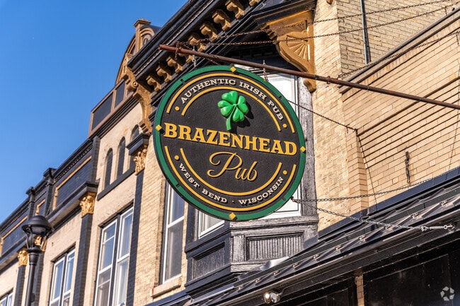 The Brazenhead Pub in Downtown West Bend, is a great place to stop for a pint and meal.