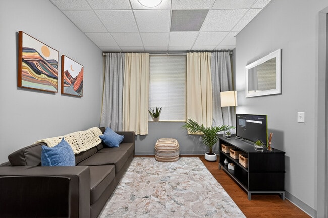 Bright Living Room with Natural Light at University Plaza NIU Off-Campus Apartments - University Plaza Apartments