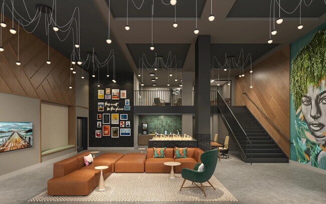 Vestíbulo inspirado en un hotel en Modera Westside Trail. - Modera Westside Trail