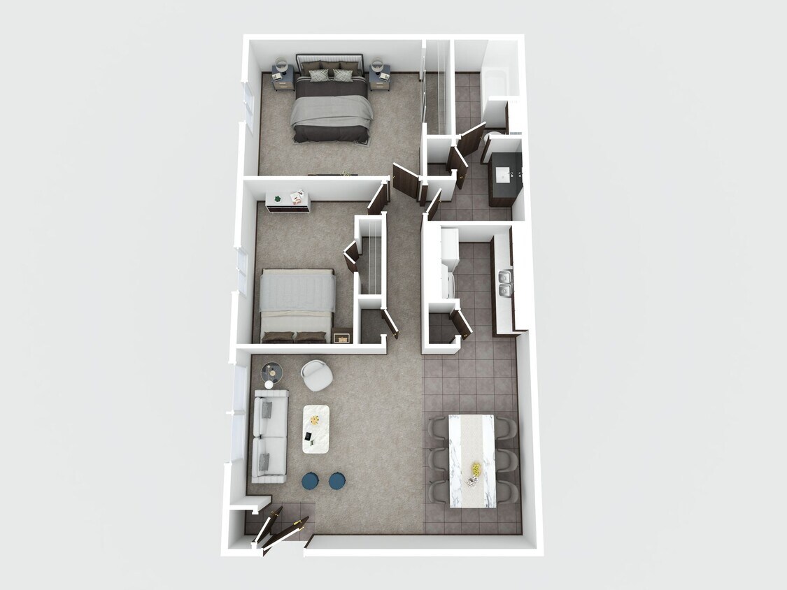 Plano de planta - Birchwood Apartments