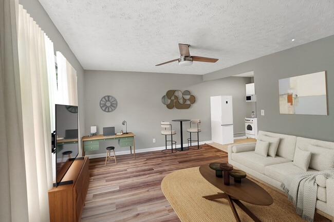 Living Room (virtually staged) - Old Louisville - 1219 S 6th St