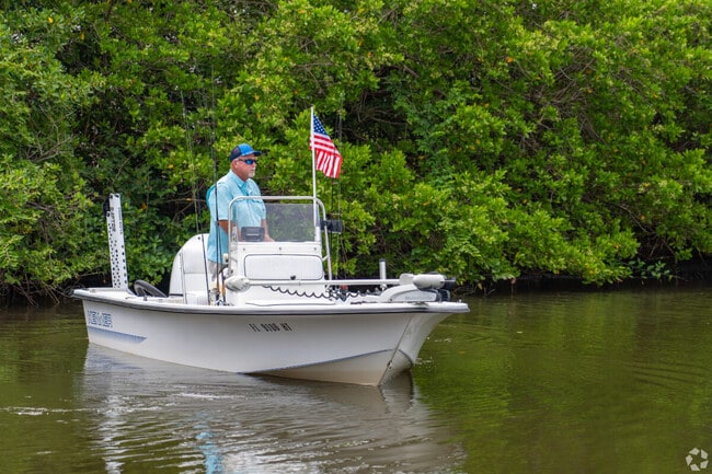 Boat at Indian River from Veromar and enjoy the serene waters just minutes away.
