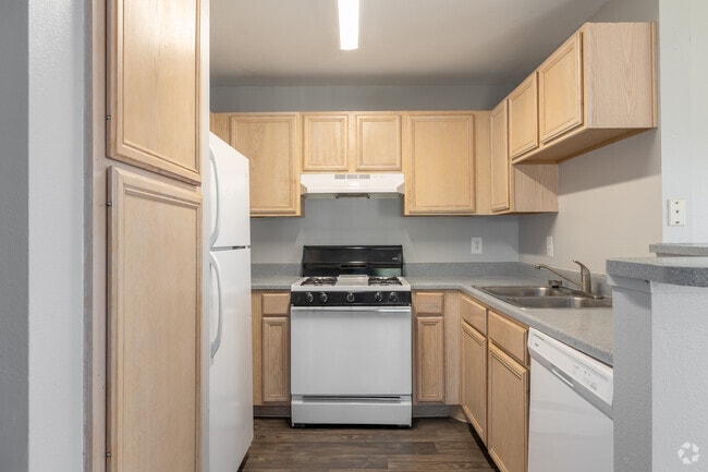 3BR, 2BA Kitchen - Amistad Apartments