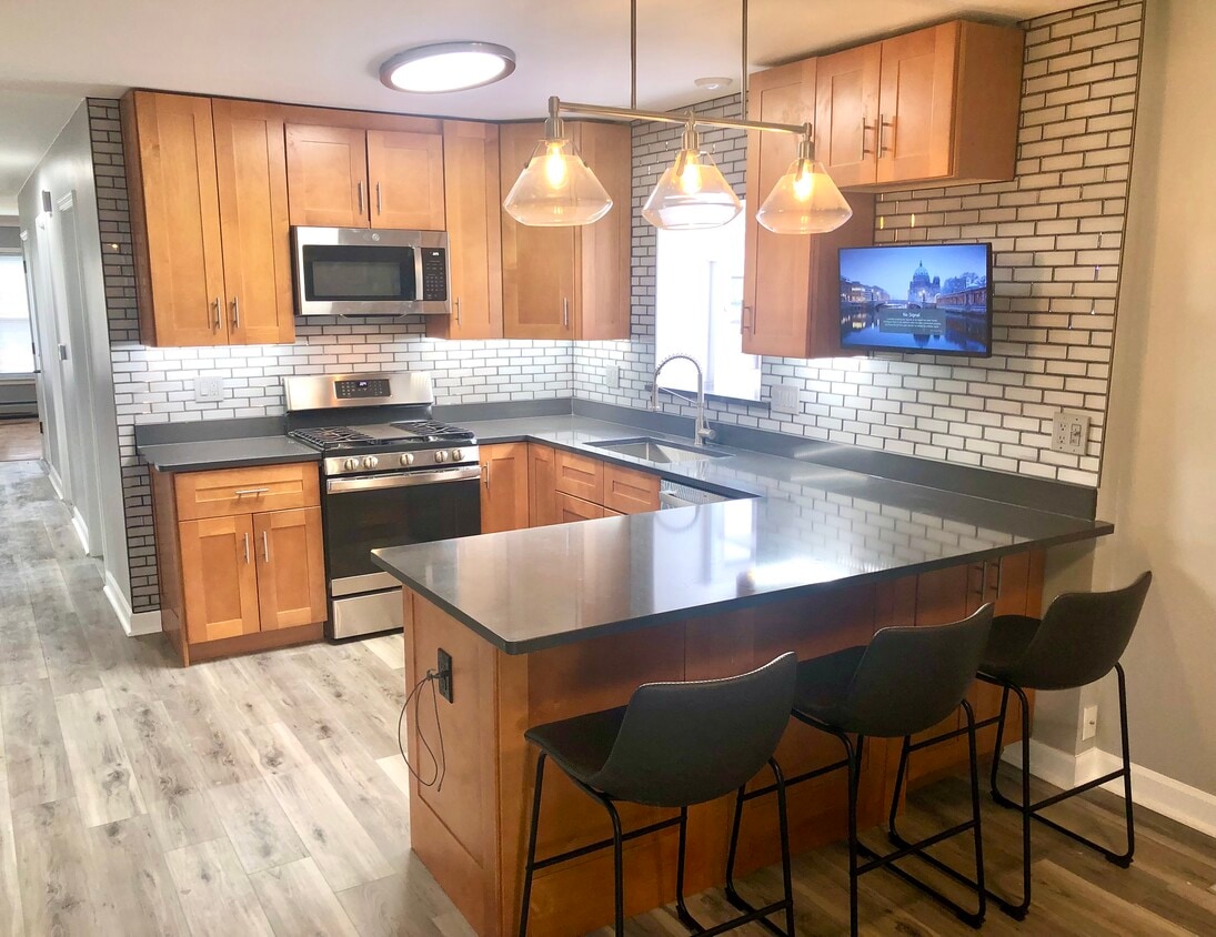 New cabinets, 42” uppers with under lit cabinets, all new S/S Appliances with outdoor vented hood. - 771 56th St (Clarendon Hills, IL)