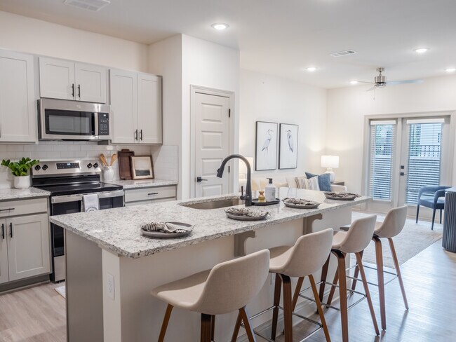 The Perdido: 1BR, 1BA- Kitchen - The Flats at Ransley