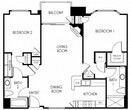 2 Bed 2 Bath Plan G