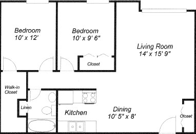 2HAB/1BA - Viking Terrace Apartments