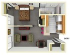 Medium 1 Bed 1 Bath