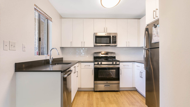 Kitchen with Stainless Steel Appliances - Hathaway