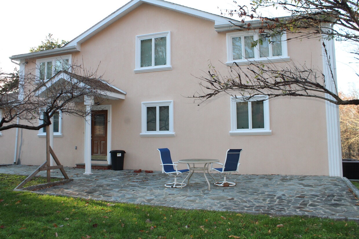 rear entry with slate patio - 58 Mahopac Ave