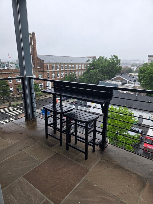 Private walk out balcony - 1013 V St NW