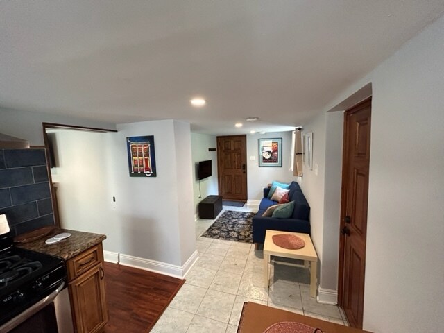 Entry way (looking from kitchen with bedroom entry on the left) - 1107 General Pershing St