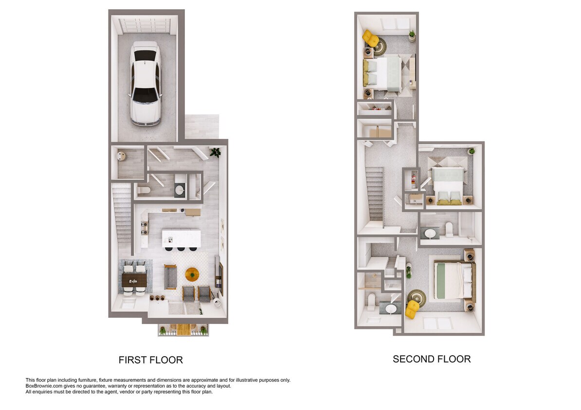 Plano de planta - Main Street Townhomes