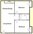 2 Bedroom/1 Bath