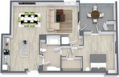 1 Bed/1 Bath-A4