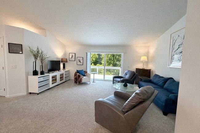 Soaring 14 foot ceilings - Keystone Lake Apartments