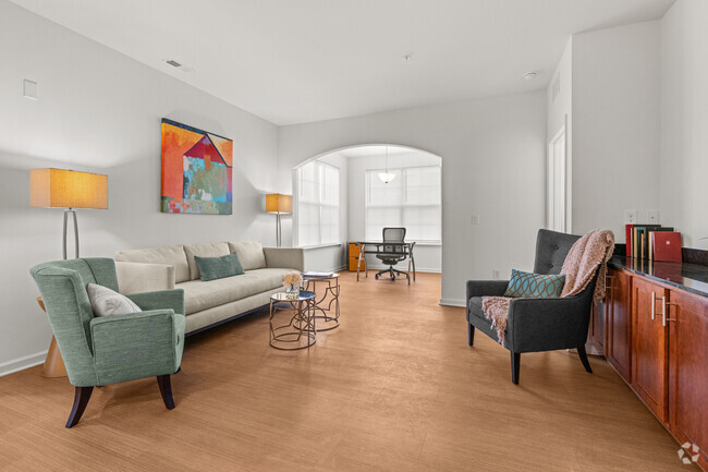 3BR, 2 BA - -1421SF Living Room - Washington Landing Apartments