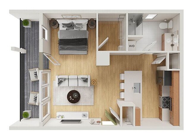 Plano de planta - Sol Apartments