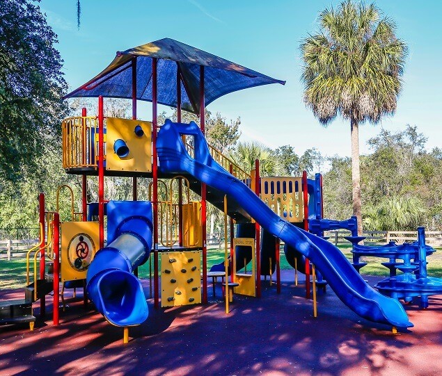 The playground at Shingle Creek Regional Park