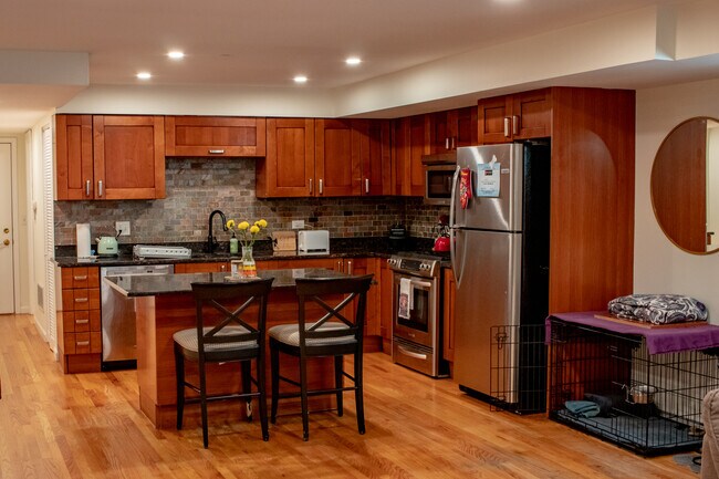 Kitchen with Built-In Island - 2815 N Orchard St