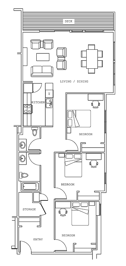 3BR/2BA - Crescent Heights