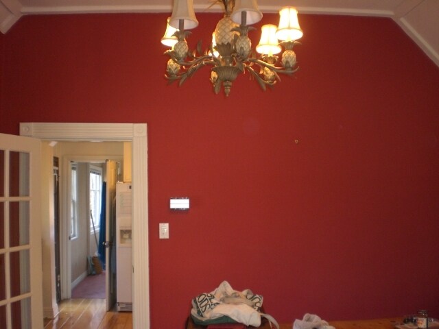 All walls are now painted WHITE, no red anywhere! - 365 1/2 Beloit Ave