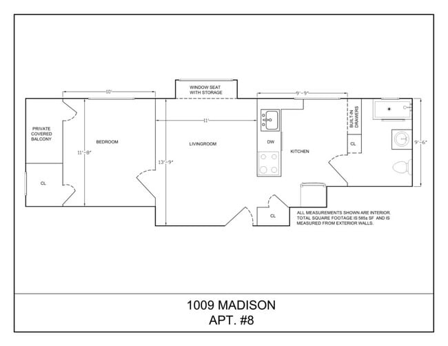 Floorplan - 1009 Madison St