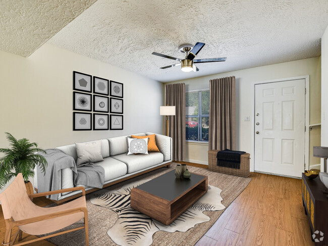 Townhome G - Living Room - Windmill Townhomes & Duplexes