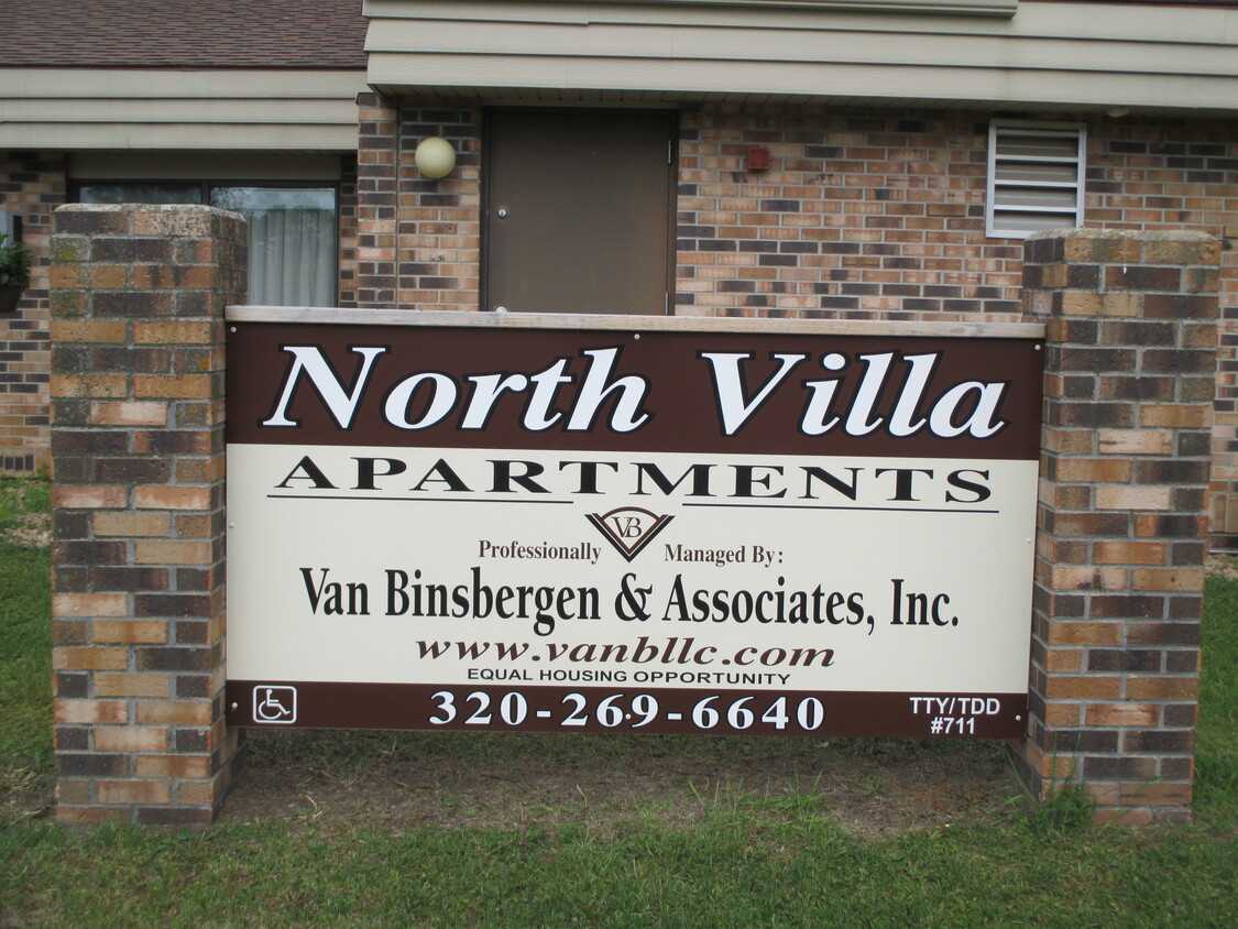 Exterior Sign - North Villa Apartments