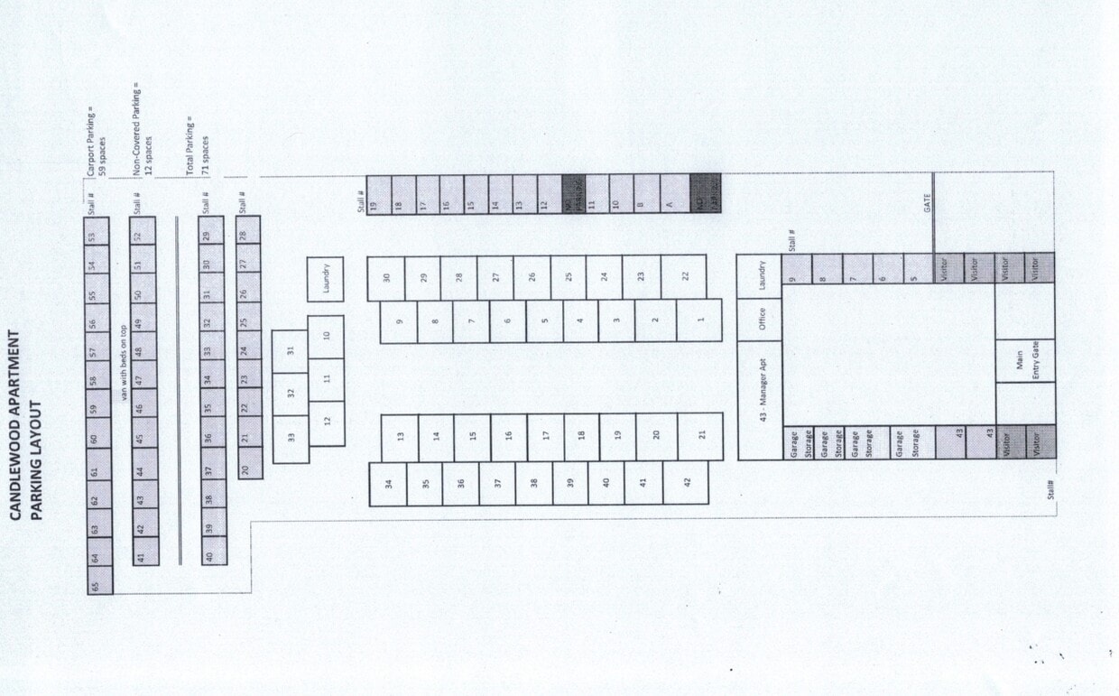Parking Layout - Candlewood