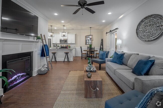 2HAB, 2BA - Harper - 1.265SF - Sala de estar - Southaven