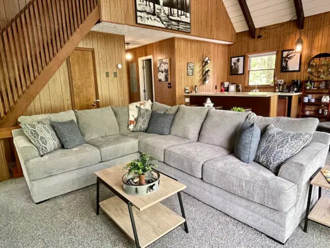 Cozy up on our spacious sectional! - 128 Lower Grouse Ridge Rd