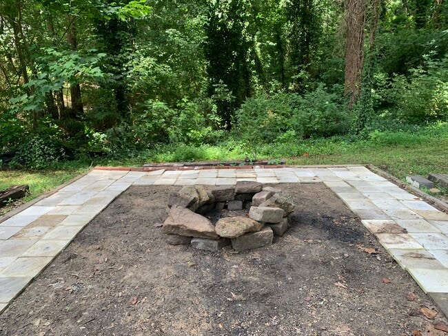 Backyard fire pit - 1407 Kennesaw Dr NW