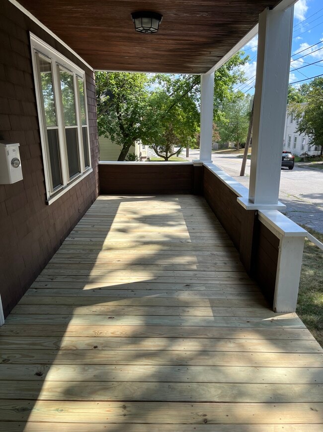 Covered front porch - 465 Beacon St