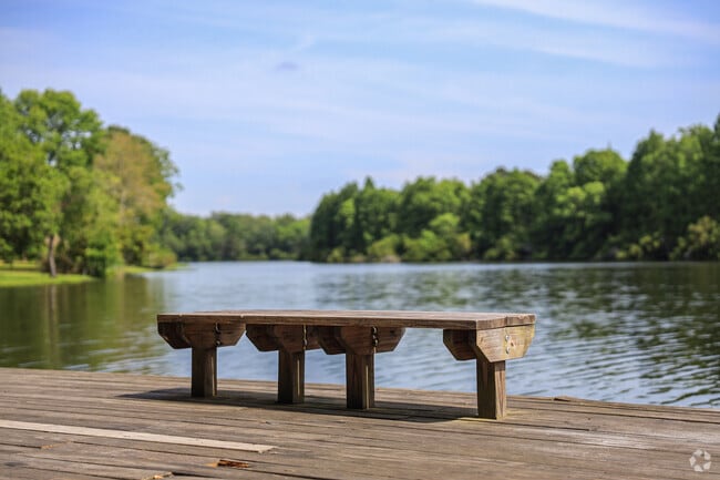 Residents have access overlooking the lake in the Goose Creek neighborhood.