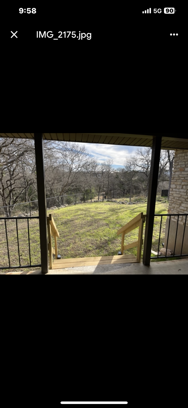 Back patio - 702 Country Club Rd
