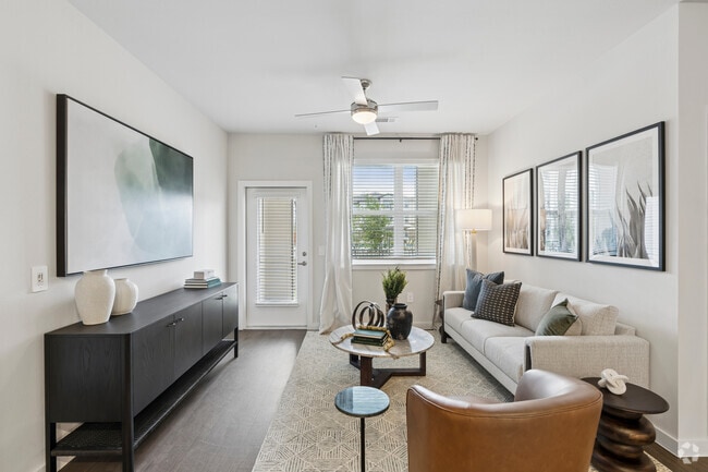 2BR, 2BA - 1,173SF - Living Room - Ascend at the Parkway