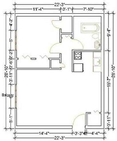 Garfield Club Apartments – 1 Bed 1 Bath