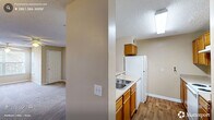 Located at 820 Martin Luther King Jr Pkwy in Durham, NC, this single-floor, 2-bedroom, 3-bathroom residence offers a practical and well-organized layout. The open kitchen and living area serves as the heart of the home, featuring warm honey-toned wood cabinetry, light countertops, wood-look flooring, and white appliances including a refrigerator, electric range, and dishwasher. Ample upper and lower cabinet storage makes the kitchen both functional and efficient.

Both bedrooms are carpeted and finished with neutral, warm-toned walls, offering a comfortable and quiet retreat. Each room benefits from natural light through blinded windows with views of surrounding greenery. The primary bedroom includes direct access to its own bathroom, providing added privacy. A second bedroom features a double-door closet for convenient storage.

Three full bathrooms serve the residence, each equipped with tub/shower combinations featuring grab bars, vanities, and wood-look flooring. Additional storage is provided by three closets distributed throughout the home. A dedicated laundry room and utility space add further practicality. Textured ceilings are consistent throughout, and the overall aesthetic is clean and neutral, offering a move-in ready environment.