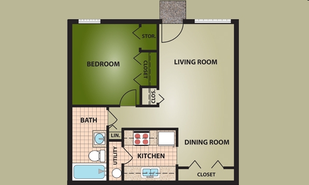 1BR/1BA - Lawrenceburg Village