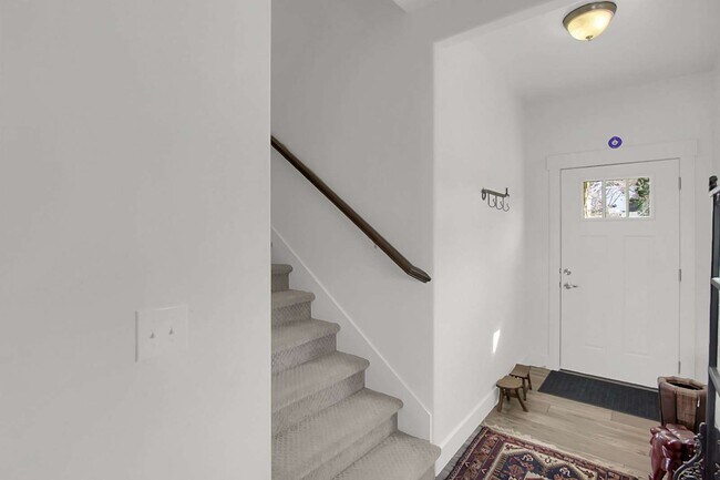 Wide Carpeted Safe Staircase to Bedrooms - 7826 Honeycomb Rd