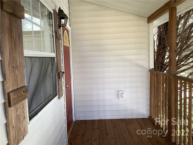 Covered front porch and second entrance - 121 Hemphill Rd