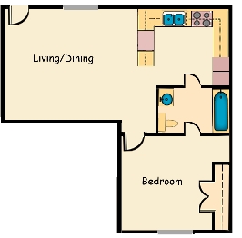 1BR/1BA - University Suites