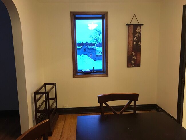 Dining room with wine rack - 620 Court St